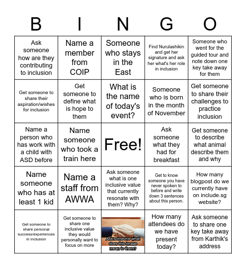 Onedearful Binglusion Bingo Card