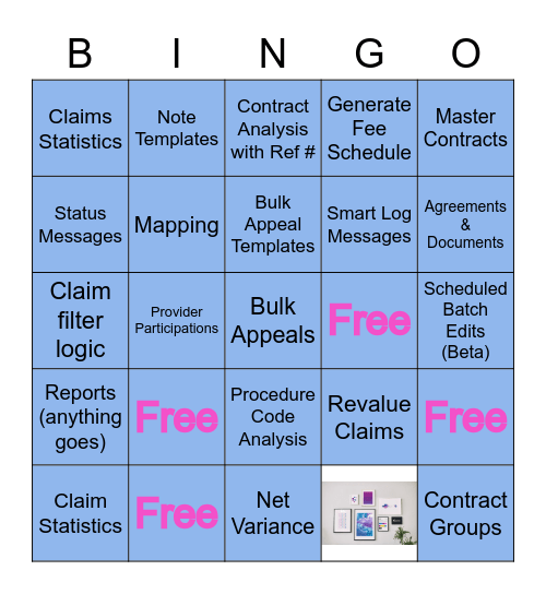 Contract Manager Bingo Card