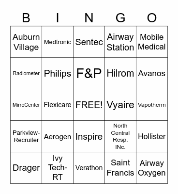 AIM HIGH Bingo Card