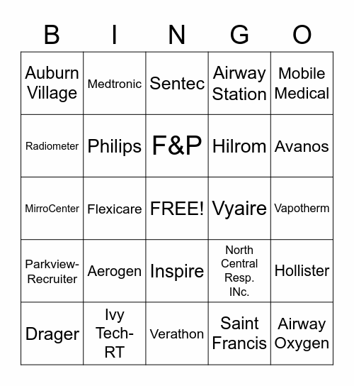 AIM HIGH Bingo Card