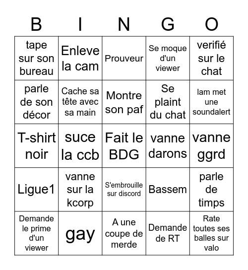 BotKZ Bingo Card