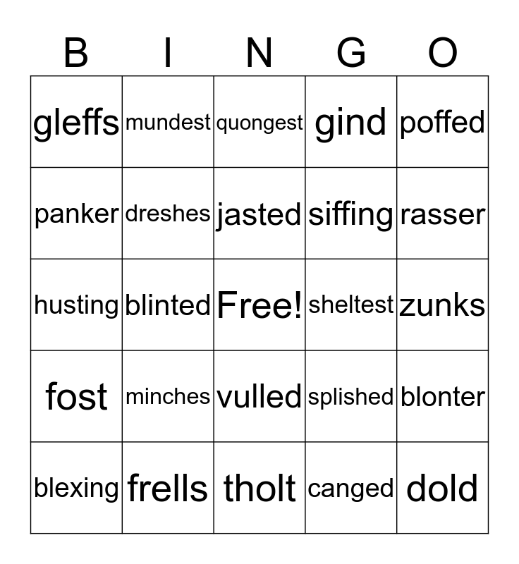 Level 2 Units 3 and 4 Bingo Card