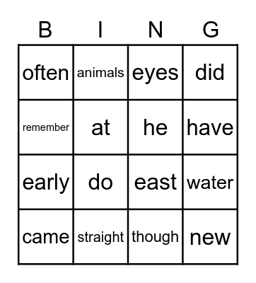 Second Grade 2nd Quartdr #2 Bingo Card