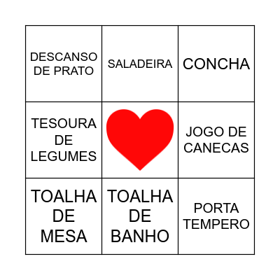 THAMIRES E JEFFERSON Bingo Card