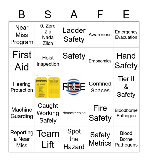 SAFETY BINGO Card