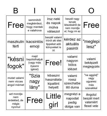 Martin Bingo Card