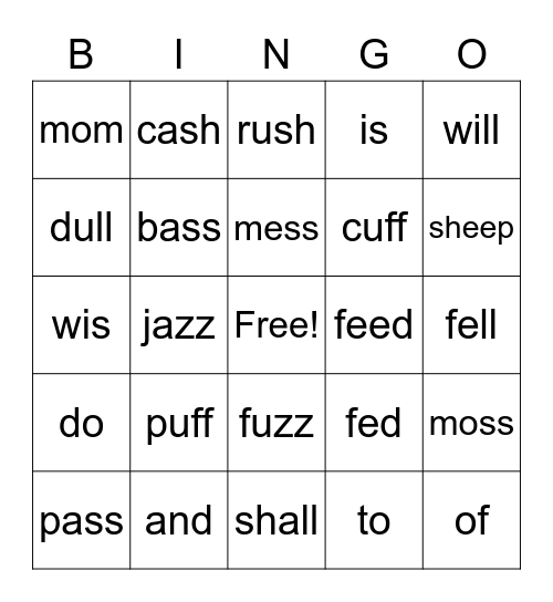 Level 12 Bingo Card