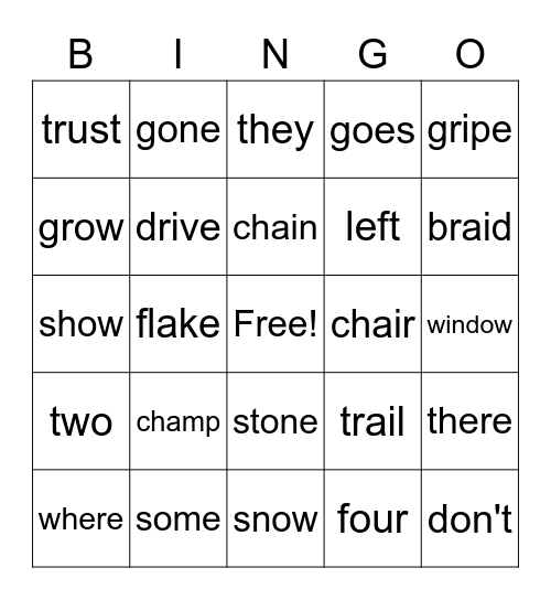 Level 27 Bingo Card