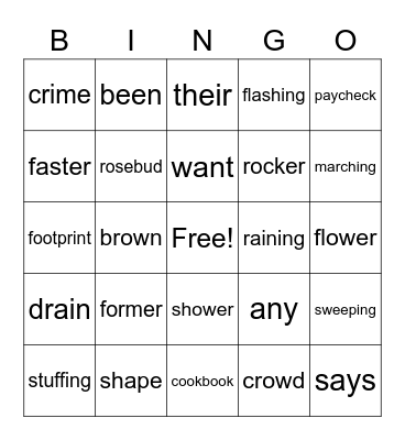 Level 30 Bingo Card