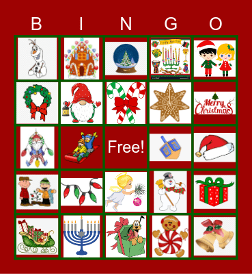 Experiential Team Holiday Bingo Card