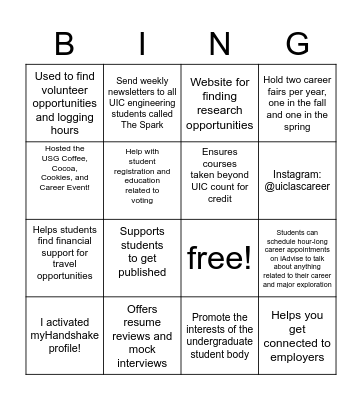 Coco&Cookies Bingo Card