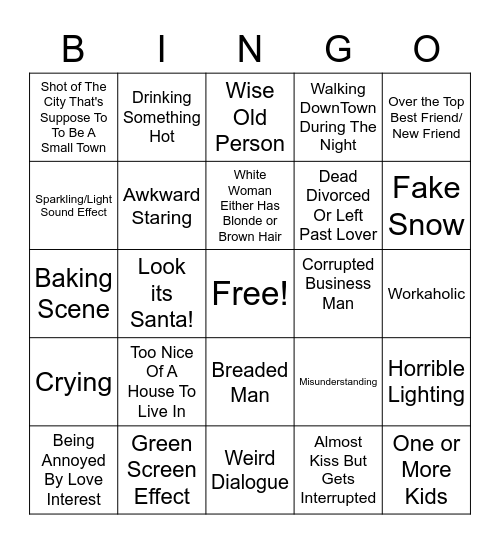 HallMark Bingo *Harsh Edition* Bingo Card