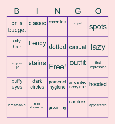 2223 S2 M2 Trendsetters Bingo Card