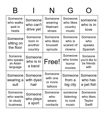 San Luis Icebreaker Bingo Card