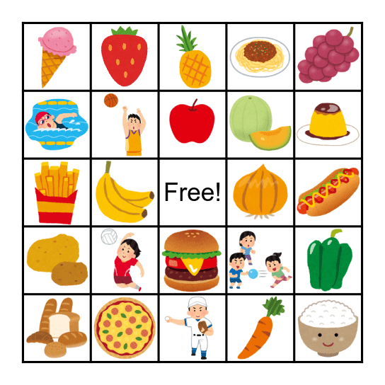 I like... Bingo Card