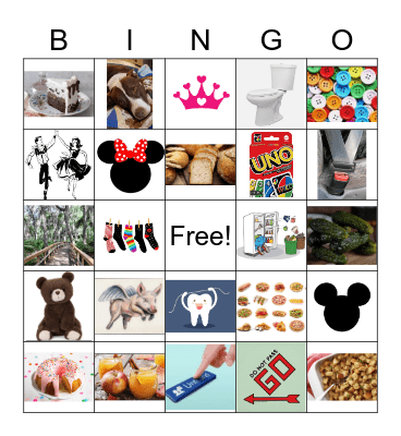 Unusual Holiday Bingo Card