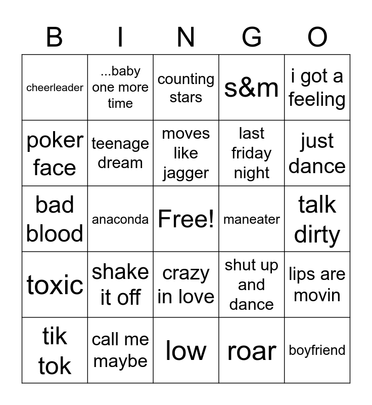 car-songs-bingo-card