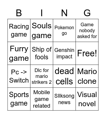 Best binger Bingo Card