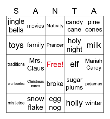 CHRIMUH EDITION Bingo Card