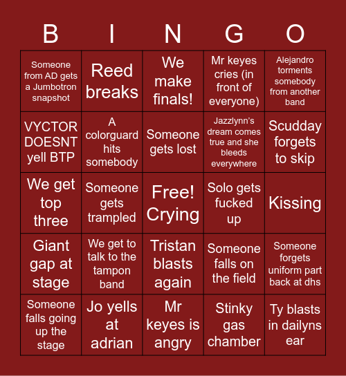 State bingo Card