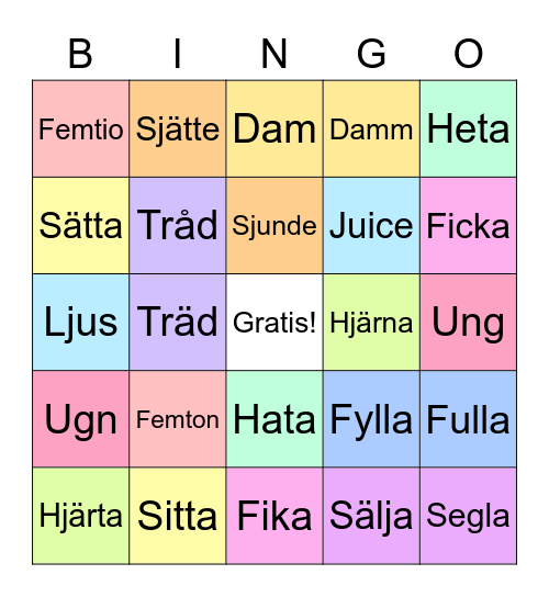 Helvetes bingo Card