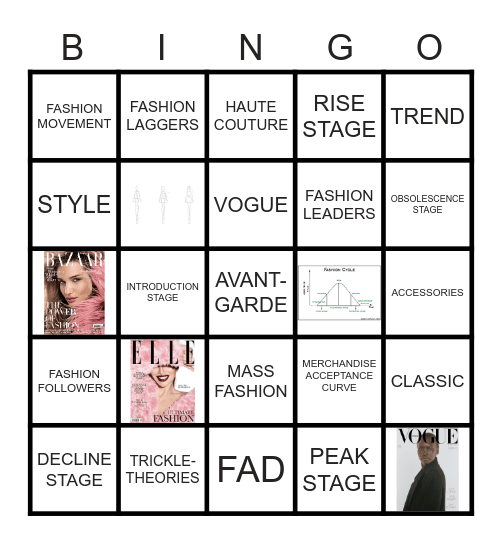 FASHION MOVEMENT Bingo Card