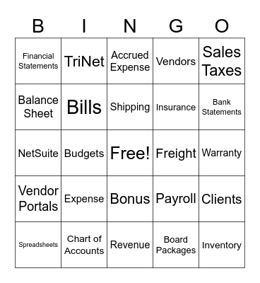 Company Meeting 11-14-22 Bingo Card