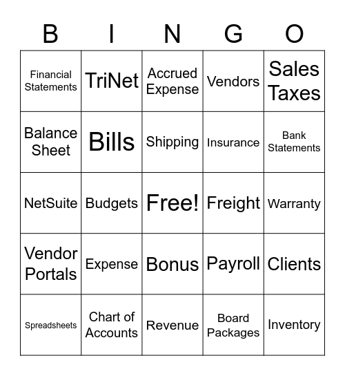 Company Meeting 11-14-22 Bingo Card