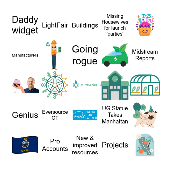 UtilityGenius Birthday Bingo Card