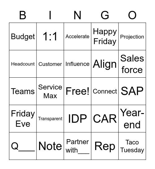 Clint Stryker Bingo Card