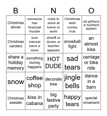 Hallmarkathon BINGO Card