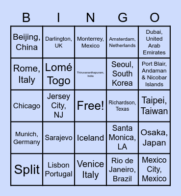 SDC Community Connect Bingo Card
