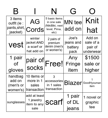 Len Druskin Galleria BINGO!  Bingo Card