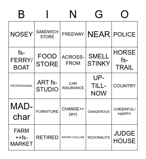 Unit 9 (9.1-9.5) Bingo Card