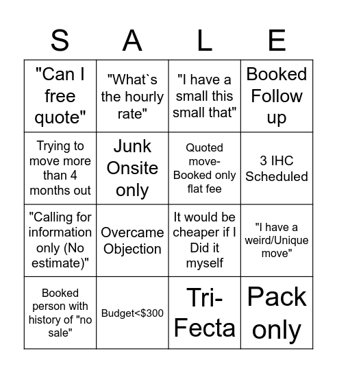 CSR Bingo Card