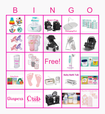 Baby Bingo Card