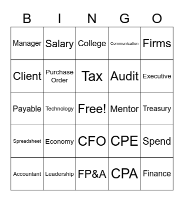Gen-F Bingo Card