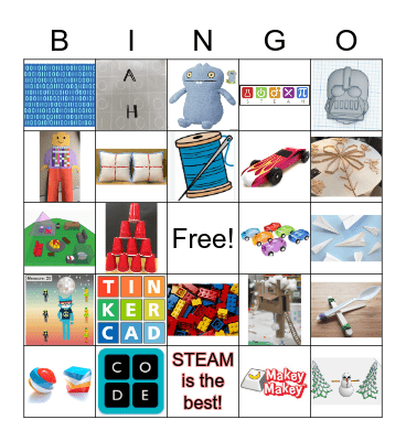 Super Cool STEAM Stuff Bingo Card