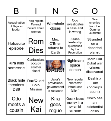 DS9 ! Bingo Card