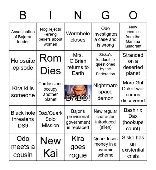 DS9 ! Bingo Card