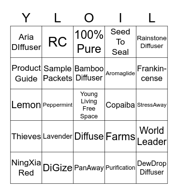 OILY BINGO FUN Bingo Card