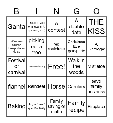 crimas bingo Card