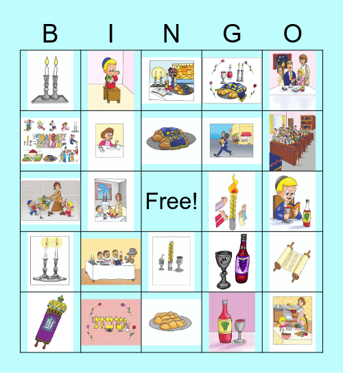 SHABBOS PROJECT BINGO Card