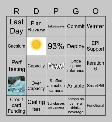 RDPGO PI5 Day 3 Game 1 Bingo Card