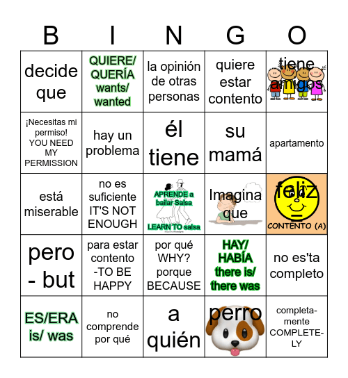 Bart quiere un gato página 1 Bingo Card