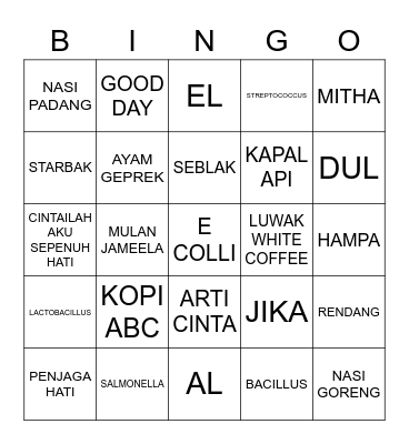🙏 Bingo Card