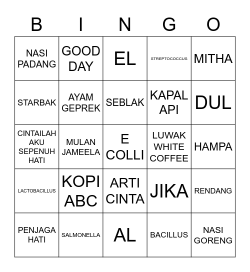 🙏 Bingo Card