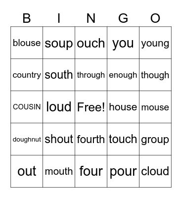 OU Bingo Card