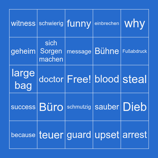 More 2 - Unit 3 - words Bingo Card