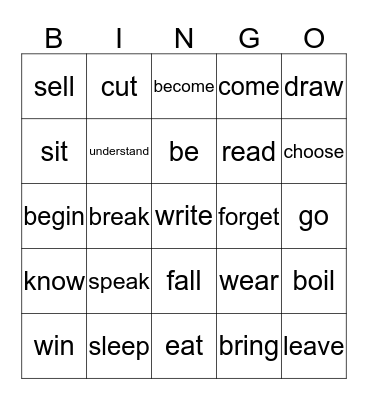 WSE Bingo Card